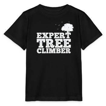 Expert grimpeur d’arbres Nature Forêts Feuilles - T-shirt bio MINI CREATOR Stanley/Stella Enfant - noir - Devant - Mikhail (115cm)