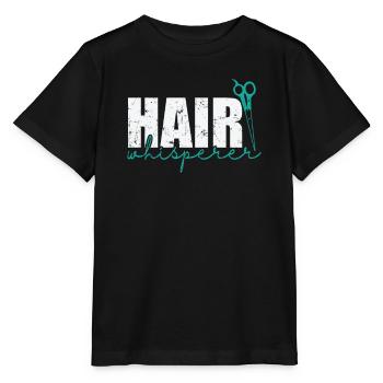 Hair Whisperer Friseur Beruf Haare - Stanley/Stella Kinder T-Shirt MINI CREATOR  - Schwarz - Vorne - Mikhail (115cm)