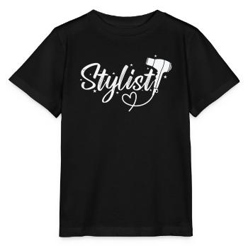 Styliste Coiffeur Profession Coupe de cheveux - T-shirt bio MINI CREATOR Stanley/Stella Enfant - noir - Devant - Mikhail (115cm)