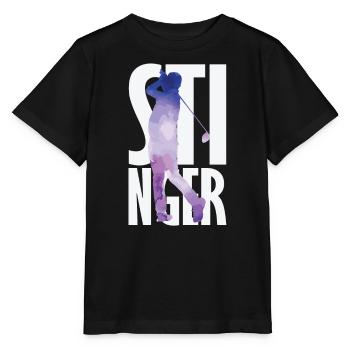 Stinger Golf - Stanley/Stella MINI CREATOR Kids’ T-Shirt - black - Front - Mikhail (115cm)