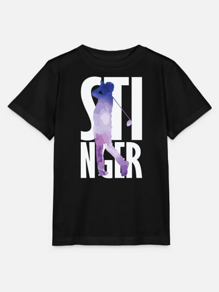 Stinger Golf - Stanley/Stella Kinder T-Shirt MINI CREATOR  - Schwarz