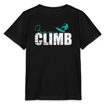 Foam Climb Surfing - Stanley/Stella MINI CREATOR Kids’ T-Shirt - black - Front - Mikhail (115cm)