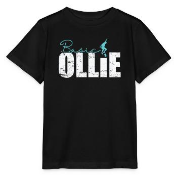 Basic Ollie Skateboard - Stanley/Stella Kinder T-Shirt MINI CREATOR  - Schwarz - Vorne - Mikhail (115cm)