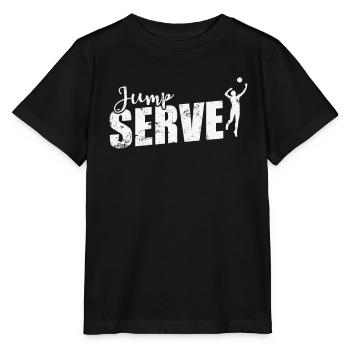 Jump Serve Volleyball - Stanley/Stella Kinder T-Shirt MINI CREATOR  - Schwarz - Vorne - Mikhail (115cm)