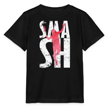 Smash Badminton - T-shirt bio MINI CREATOR Stanley/Stella Enfant - noir - Devant - Mikhail (115cm)