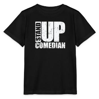 Stand Up Comedian Humor Witz - Stanley/Stella Kinder T-Shirt MINI CREATOR  - Schwarz - Vorne - Mikhail (115cm)
