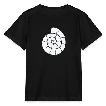 Snail Shell Spiral Snail - Stanley/Stella MINI CREATOR Kids’ T-Shirt - black - Front - Mikhail (115cm)