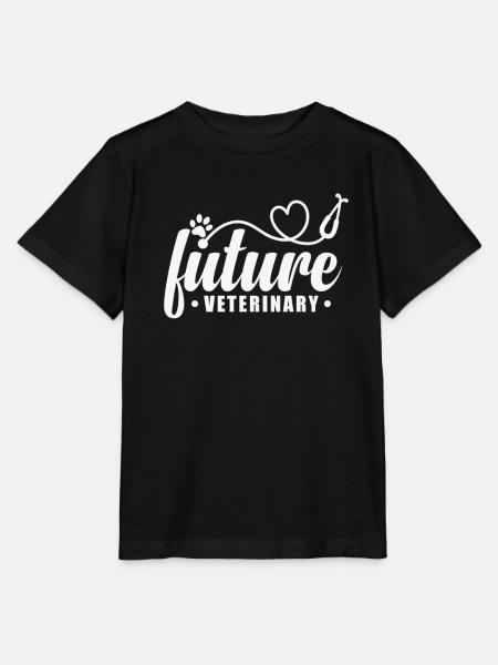 Future Veterinary Beruf - Stanley/Stella Kinder T-Shirt MINI CREATOR - Schwarz