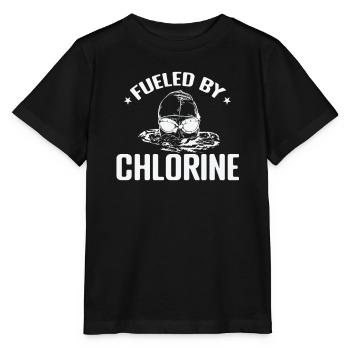 Fueled by Chlorine Schwimmen Sport Training - Stanley/Stella Kinder T-Shirt MINI CREATOR  - Schwarz - Vorne - Mikhail (115cm)