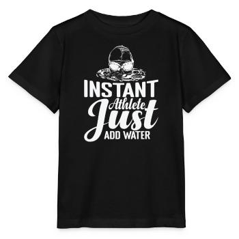 Instant Athlete Lust add Water Schwimmen Sport - Stanley/Stella Kinder T-Shirt MINI CREATOR  - Schwarz - Vorne - Mikhail (115cm)