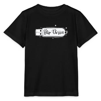 Flip Thrice USB Stick Retrospeichermodul - Stanley/Stella Kinder T-Shirt MINI CREATOR  - Schwarz - Vorne - Mikhail (115cm)
