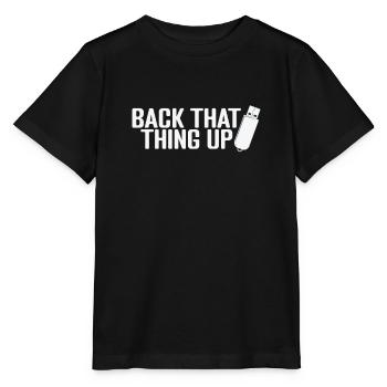 Sauvegarde de cette chose sur la clé USB - T-shirt bio MINI CREATOR Stanley/Stella Enfant - noir - Devant - Mikhail (115cm)