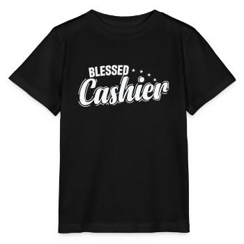 Bless Cashier Verkäufer Supermarkt - Stanley/Stella Kinder T-Shirt MINI CREATOR  - Schwarz - Vorne - Mikhail (115cm)