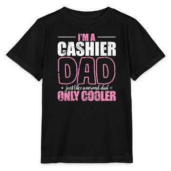 I'm a cool Cashier Dad Beruf Verkäufer - Stanley/Stella Kinder T-Shirt MINI CREATOR  - Schwarz - Vorne - Mikhail (115cm)