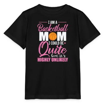 I am a Basketball Mom Frauen Teamsport - Stanley/Stella Kinder T-Shirt MINI CREATOR  - Schwarz - Vorne - Mikhail (115cm)