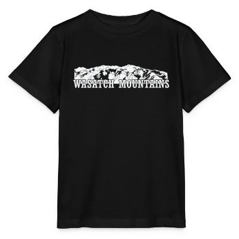 Wasatch Mountains, Rocky Mountains, Utah - Stanley/Stella MINI CREATOR Kids’ T-Shirt - black - Front - Mikhail (115cm)