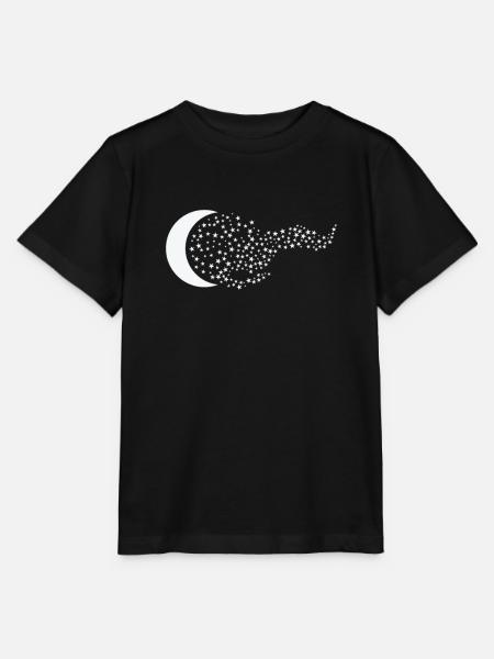 Mond Nachthimmel Weltall - Stanley/Stella Kinder T-Shirt MINI CREATOR  - Schwarz