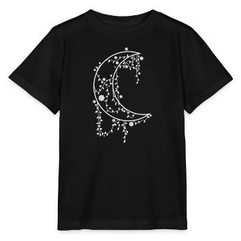 Decorated Moon Night Sky - Stanley/Stella MINI CREATOR Kids’ T-Shirt - black - Front - Mikhail (115cm)