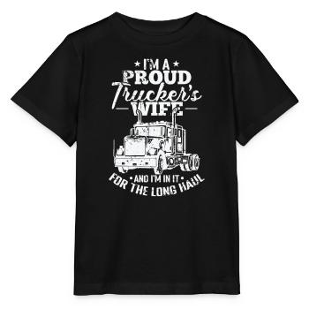 I'm a proud Trucker's Wife Staße Profession - Stanley/Stella MINI CREATOR Kids’ T-Shirt - black - Front - Mikhail (115cm)
