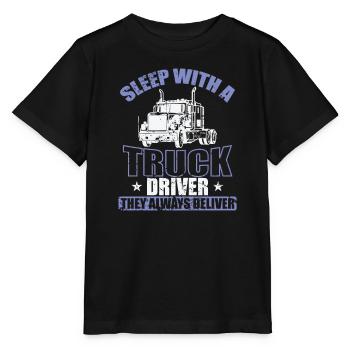 Coucher avec un chauffeur routier Profession - T-shirt bio MINI CREATOR Stanley/Stella Enfant - noir - Devant - Mikhail (115cm)