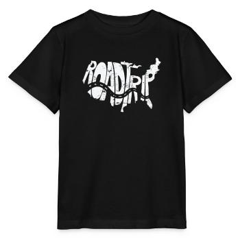 Road Trip Reise Route Abenteuer - Stanley/Stella Kinder T-Shirt MINI CREATOR  - Schwarz - Vorne - Mikhail (115cm)