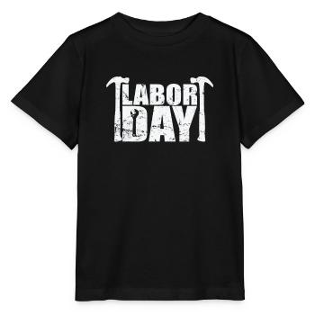 Lundi de la fête du Travail en septembre - T-shirt bio MINI CREATOR Stanley/Stella Enfant - noir - Devant - Mikhail (115cm)