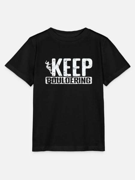 Keep Bouldering - Stanley/Stella Kinder T-Shirt MINI CREATOR - Schwarz