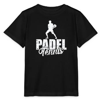 Padel Tennis Teamplay - Stanley/Stella Kinder T-Shirt MINI CREATOR  - Schwarz - Vorne - Mikhail (115cm)