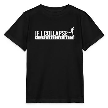 Si je m’effondre, veuillez mettre ma montre en pause - T-shirt bio MINI CREATOR Stanley/Stella Enfant - noir - Devant - Mikhail (115cm)