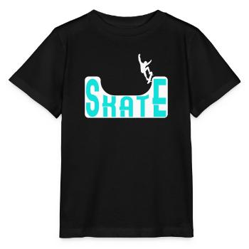 Skate Halfpipe Skateboard - T-shirt bio MINI CREATOR Stanley/Stella Enfant - noir - Devant - Mikhail (115cm)