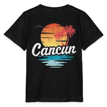 Cancun - T-shirt bio MINI CREATOR Stanley/Stella Enfant - noir - Devant - Mikhail (115cm)