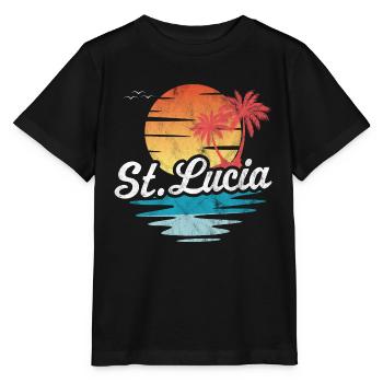 St Lucia - Stanley/Stella MINI CREATOR Kids’ T-Shirt - black - Front - Mikhail (115cm)