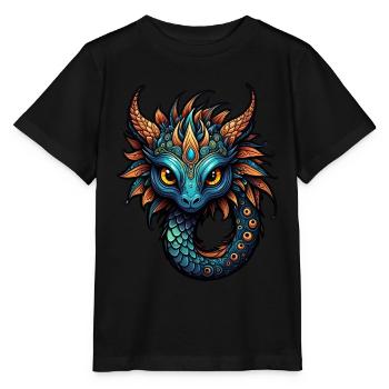 Créature fantastique adorable - T-shirt bio MINI CREATOR Stanley/Stella Enfant - noir - Devant - Mikhail (115cm)