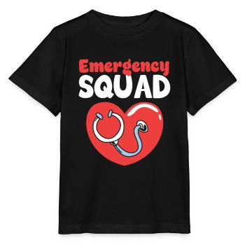 Notfall Krankenschwester Team - Stanley/Stella Kinder T-Shirt MINI CREATOR  - Schwarz - Vorne - Mikhail (115cm)