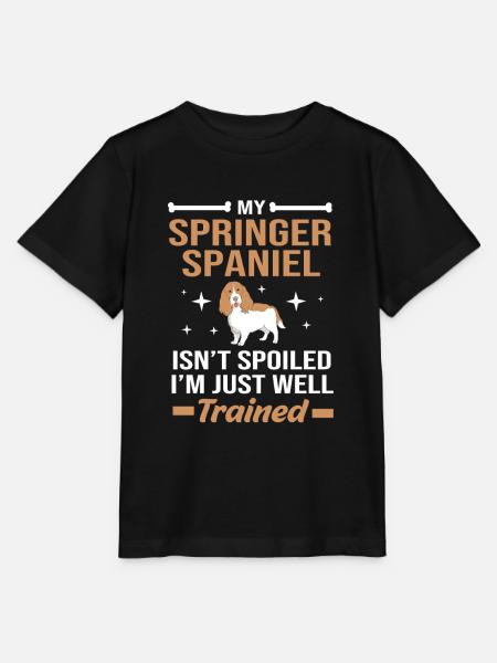 Springer Spaniel - Stanley/Stella Kinder T-Shirt MINI CREATOR - Schwarz
