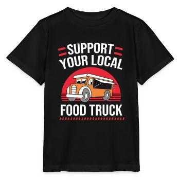 Camion de restauration de snacks - T-shirt bio MINI CREATOR Stanley/Stella Enfant - noir - Devant - Mikhail (115cm)