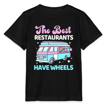 Camion de restauration de snacks - T-shirt bio MINI CREATOR Stanley/Stella Enfant - noir - Devant - Mikhail (115cm)