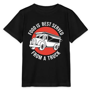 Camion de restauration de snacks - T-shirt bio MINI CREATOR Stanley/Stella Enfant - noir - Devant - Mikhail (115cm)