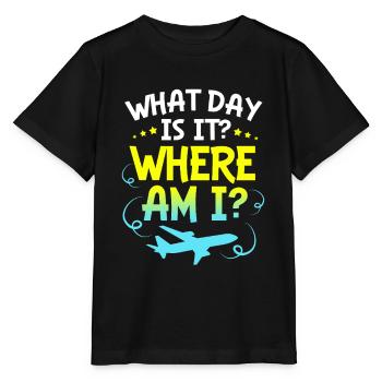 Flugbegleiter Stewardess - Stanley/Stella Kinder T-Shirt MINI CREATOR  - Schwarz - Vorne - Mikhail (115cm)