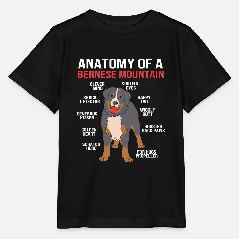Bernese Mountain Dog - Stanley/Stella MINI CREATOR Kids’ T-Shirt - black