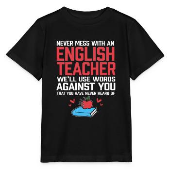 Grammatik - Stanley/Stella Kinder T-Shirt MINI CREATOR  - Schwarz - Vorne - Mikhail (115cm)