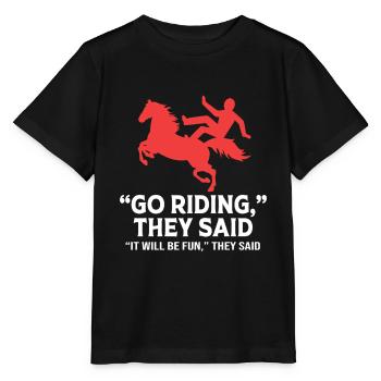 Courses de chevaux - T-shirt bio MINI CREATOR Stanley/Stella Enfant - noir - Devant - Mikhail (115cm)