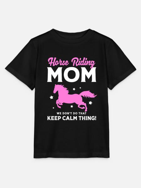 Pferderennen Mama Mutter - Stanley/Stella Kinder T-Shirt MINI CREATOR  - Schwarz