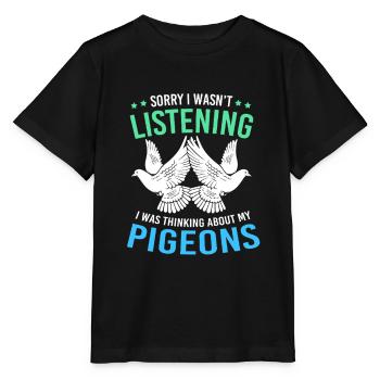 Pigeons pigeons - T-shirt bio MINI CREATOR Stanley/Stella Enfant - noir - Devant - Mikhail (115cm)