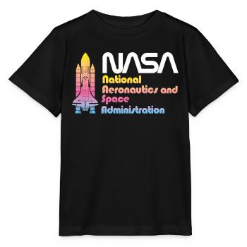 NASA National Aeronautics And Space Administration - T-shirt bio MINI CREATOR Stanley/Stella Enfant - noir - Devant - Mikhail (115cm)