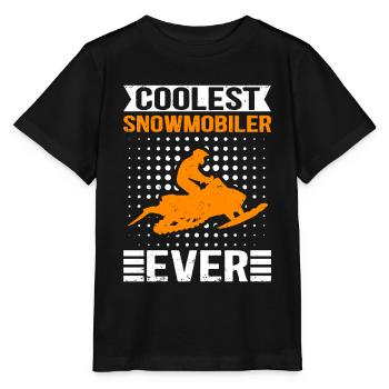 Snowmobile Snowmobiler Snowmobile Gift - Stanley/Stella MINI CREATOR Kids’ T-Shirt - black - Front - Mikhail (115cm)