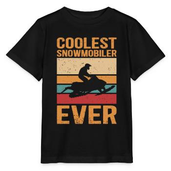 Snowmobile Snowmobile Snowmobile Gift - Stanley/Stella MINI CREATOR Kids’ T-Shirt - black - Front - Mikhail (115cm)