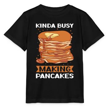 Pancake Pancake Pancake Gift - Stanley/Stella MINI CREATOR Kids’ T-Shirt - black - Front - Mikhail (115cm)