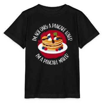 Pancakes | Pancake Pancake Gift - Stanley/Stella MINI CREATOR Kids’ T-Shirt - black - Front - Mikhail (115cm)