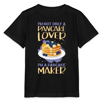 Pancakes Pancakes Pancake Gift - Stanley/Stella MINI CREATOR Kids’ T-Shirt - black - Front - Mikhail (115cm)